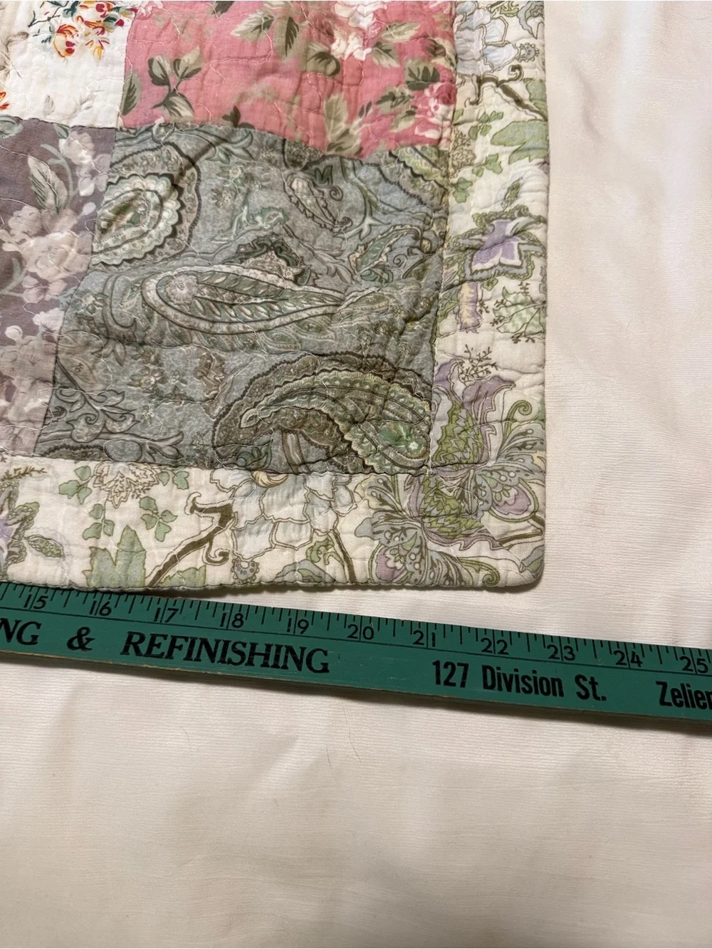 Vintage Cottagecore Floral Quilted Pillow Shams Set of 2 Standard